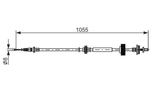 Bosch Tautrekk parkeringsbrems BOSCH 1 987 482 791