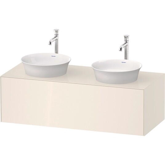 Duravit White Tulip Servantskap 1 skuff 130x55x40,8 cm Nordisk Hvit Høyglans