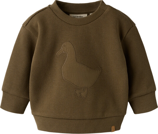 Lil"Atelier Nbmnaffel Loose Sweat Lil Brown 62