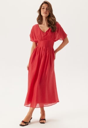 FOREVER NEW Francine V Neck Midi Dress Red 38(UK10) FOREVER NEW Francine V Neck Midi Dress Red 38(UK10)