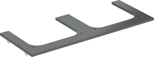 Geberit One 505.165.00.2 Benkeplate Steintøy. Dobbel, Svart Geberit One 505.165.00.2 Benkeplate Steintøy. Dobbel, Svart