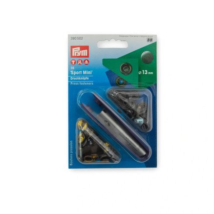 Prym Pressbolter Sport Mini Black Oksid 13 mm 10 stk
