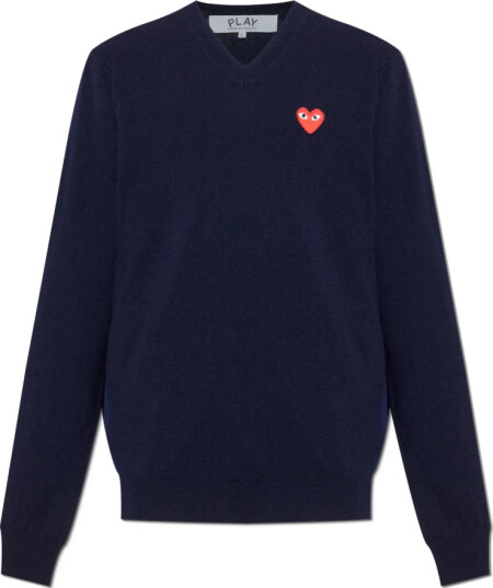 Comme des Garçons Play Herre Strikkevarer Blå M,