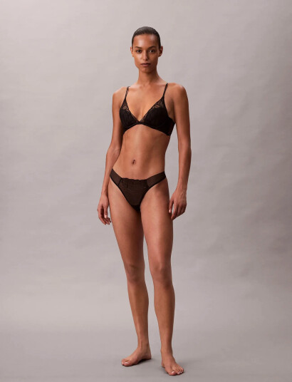 Calvin Klein Lightly Lined Plunge Black C x 70