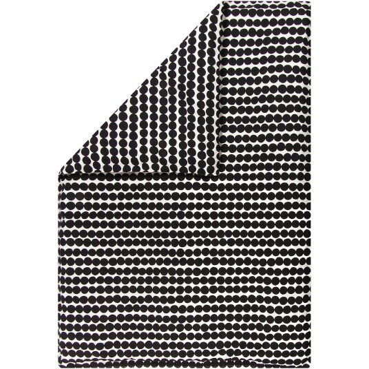 Marimekko Räsymatto Dynetrekk Hvit / Sort 140x200 cm