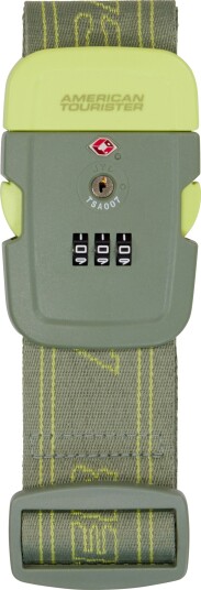 American Tourister TSA Bagasjestropp, Olive/Lime American Tourister TSA Bagasjestropp, Olive/Lime