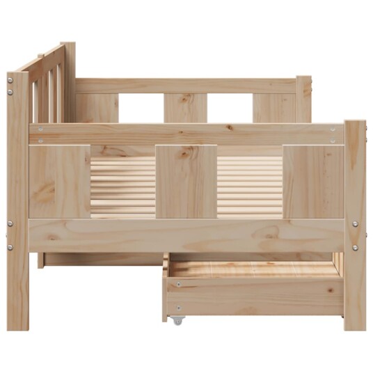 Dagseng med skuffer 90x200 cm heltre furu