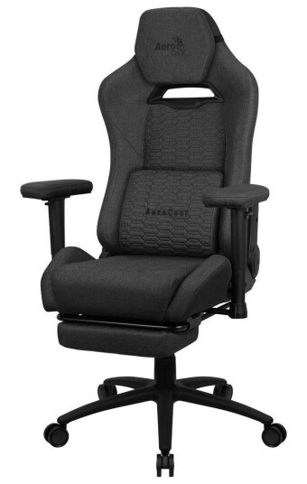 Aerocool Royal Aeroweave Universal Gaming-Stol 150 Kg Polstret Sete Polstret Rygg 125 Kg Sort