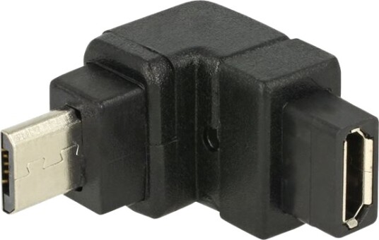 Delock Usb Adapter Micro Usb Type B Hunn Til Micro Usb Type B Hann 90° Kontakt Svart Delock Usb Adapter Micro Usb Type B Hunn Til Micro Usb Type B Hann 90° Kontakt Svart