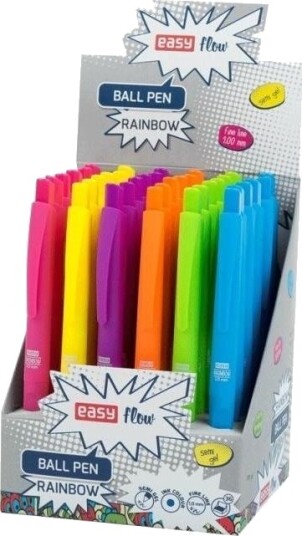 Easy Automatisk Kulepenn Rainbow (36 Stk) Easy Easy Automatisk Kulepenn Rainbow (36 Stk) Easy