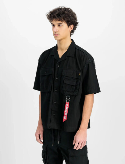 Alpha Industries Aloha Safari Shirt - Black - XL