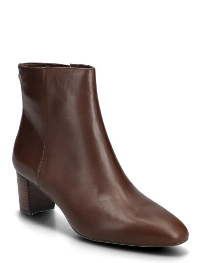 Lauren Ralph Lauren Demi Calfskin Bootie - Brown - 41