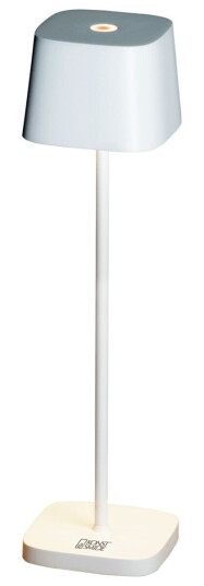 Konstsmide LED-bordlampe Capri; 10x36 cm ØxH; Hvit