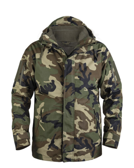 Mil-Tec Wet Wether Jacket - Jakke med fleecefor Gen.II Svart, Grønn, Oliven
