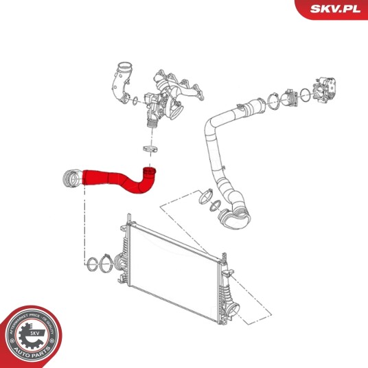 ESEN SKV 43SKV072 Ladeluftslange ESEN SKV 43SKV072 Ladeluftslange
