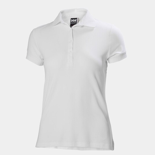Helly Hansen Dame Crewline Quick dry Stretch Polo Skjorte Hvit L