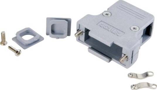 Conec 165X11879xe D-Sub-Kabinett Poltall: 15 Plast Metallisert 180° Grå 1 Stk