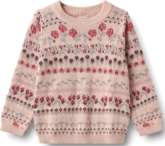 Wheat Jacquard Pullover Mikmak   Pink   152