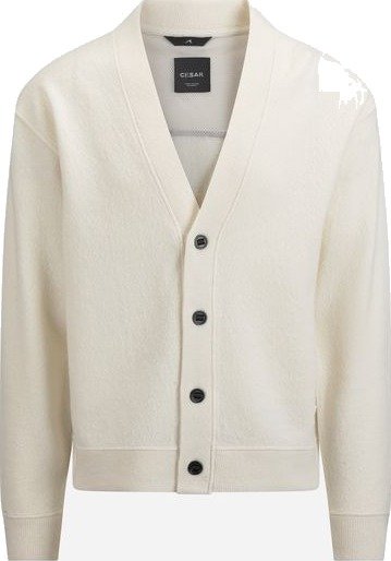 Cesar Equipment Seham cardigan XL hvit herre