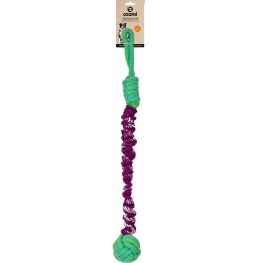 Ozami Hundeleke Bungee Rope Med Håndtak 66 cm Ozami Hundeleke Bungee Rope Med Håndtak 66 cm