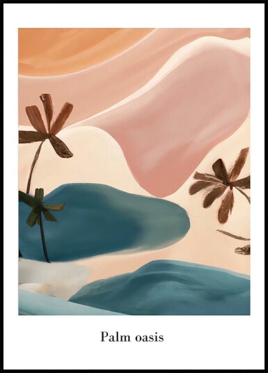 Palm Oasis Plakat Plakat / 30x40cm