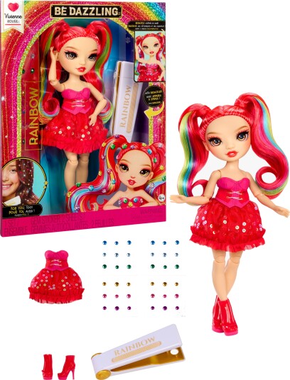 Rainbow High Be Dazzling Vivienne Rouge Motedukke Vivienne Rouge Röd