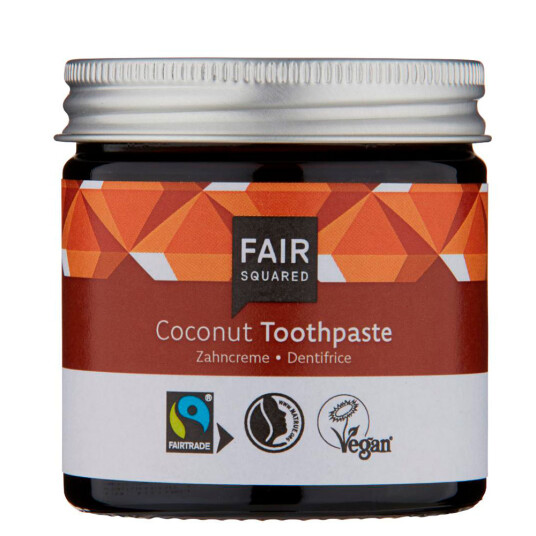 Fair Squared Coconut Organic FairTrade Vegan Tannkrem