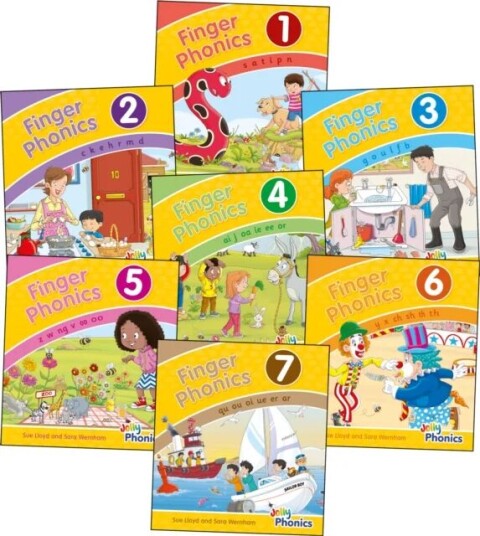 Finger Phonics Books 1-7 Av Sara Wernham, Sue Lloyd
