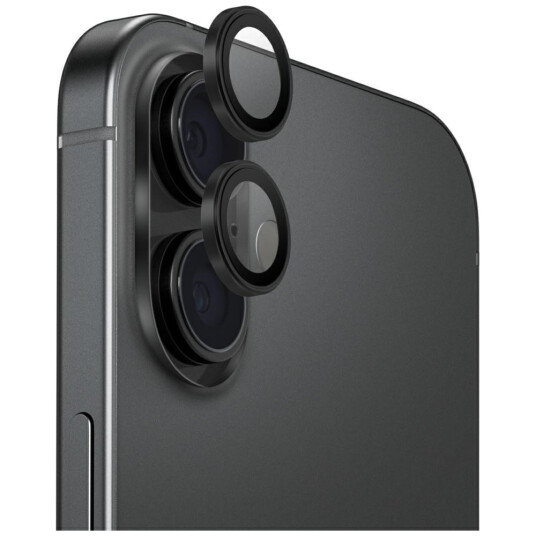 UNIQ Optix Aluminium Kameralinsebeskyttelse for iPhone 17 Svart