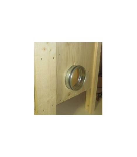 Rørtilkopling for røykskap 125mm (Homsmoker)