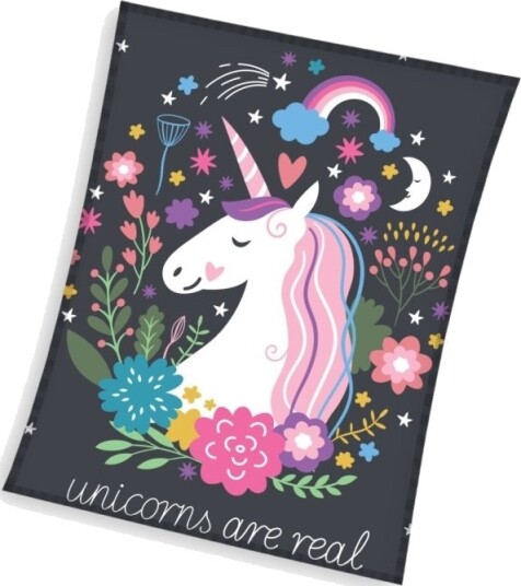 Unicorn Coral Fleece Tæppe 150 X 200 Cm