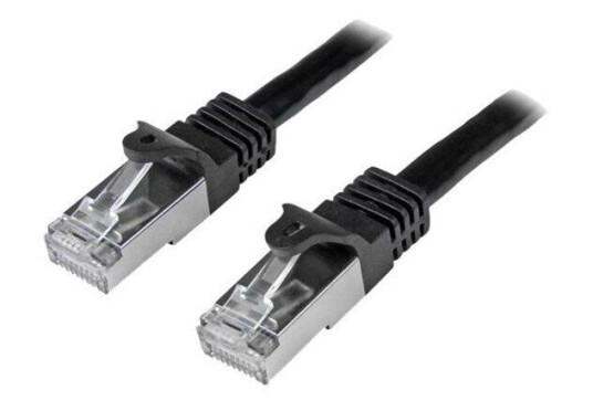 StarTech Cat6 1m SFTP Nettverkskabel RJ45 Svart 10Gbps StarTech Cat6 1m SFTP Nettverkskabel RJ45 Svart 10Gbps
