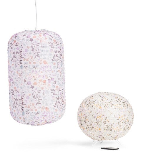 Lilou Lilou Tak og Bordlampe Bird Garden Hvit