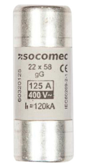 EFA Sikring 125A gG 400V 22x58mm - 112228 EFA Sikring 125A gG 400V 22x58mm - 112228