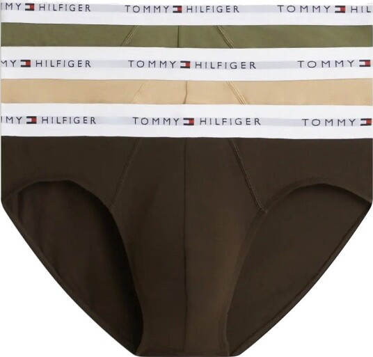 Tommy Hilfiger 3P Brief   UTILITY OLIVE DARK COFFEE DESERT   XL