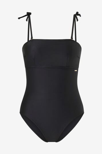 Speedo Badedrakt Womens Shaping Bandeau 1 Piece Svart