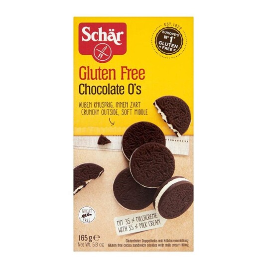 Schar chocolate o"s kjeks 165 g Schar chocolate o"s kjeks 165 g