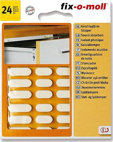 Fix o moll støtputer hvite 24stk