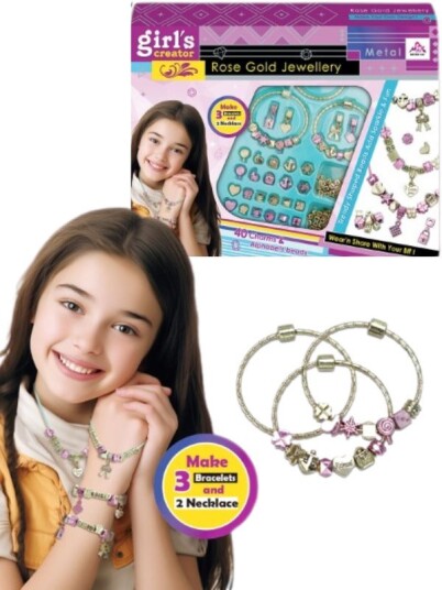 Girls Creator Smykkepakke lag 3 armbånd og 2 halskjeder