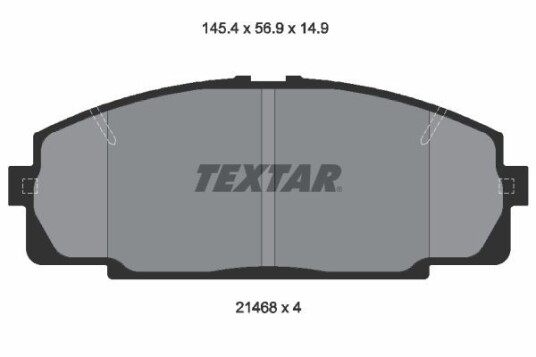 Bremseklosser TEXTAR 2146801 Bremseklosser TEXTAR 2146801