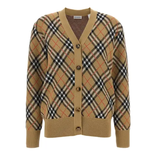 Burberry Dame Strikkevarer Beige S, Burberry Dame Strikkevarer Beige S,