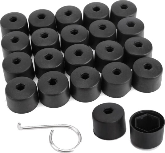 Hjulmutterdeksel / Hjulbolthette 17mm - 20-Pak Hjulmutterdeksel / Hjulbolthette 17mm - 20-Pak