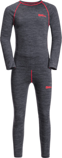 Jack Wolfskin Kids' Merino Baselayer Set 104, Night Blue