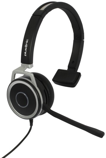 Plusonic Business 151P Headset med mikrofon  Svart