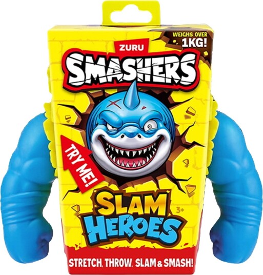 Smashers Leketøy - Slamhelter - Shark - Smashers - OneSize - Leketøy - Blå