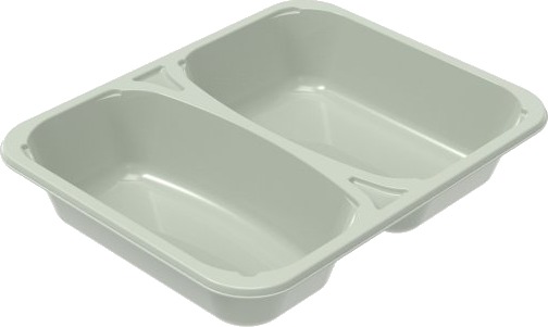 Bakke 2 Rum C 2227 2K 227X178x43 Mm 610/455 Ml Cpet Evolve,360 Stk/Krt