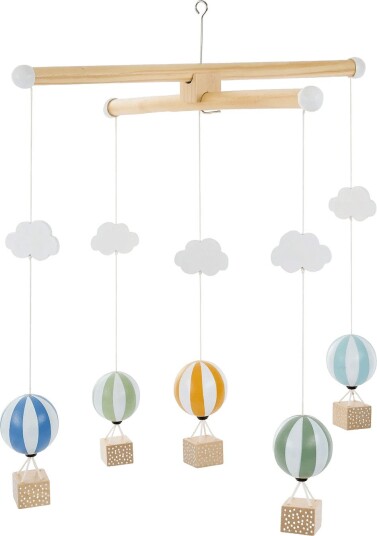 Jabadabado Wooden Mobile Air Ballon Blue Blue One Size