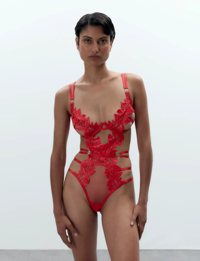 Bluebella Ophelia Wired Body   Red   D x 70