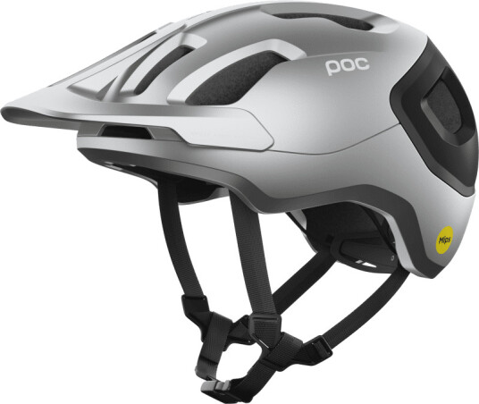 POC Axion Race Mips S, Uranium Black/Argentite Silver Matt
