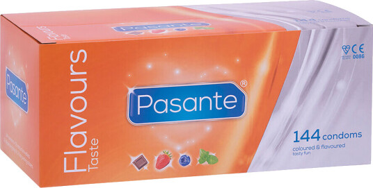Pasante Flavours Taste: Kondomer, 144 stk